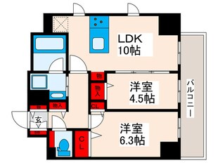 レフィールオーブ町屋駅前の物件間取画像